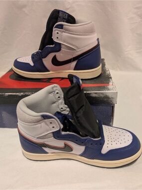 Nike High-Top Sneakers White Navy Black